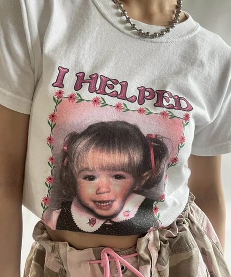 【USED】 RESIZED 00s GILDAN I HELPED BROOKE! T-Shirt / 250830-023