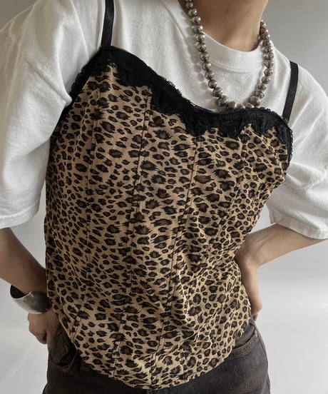 【USED】Leopard Patterned Camisole Top /240907-021