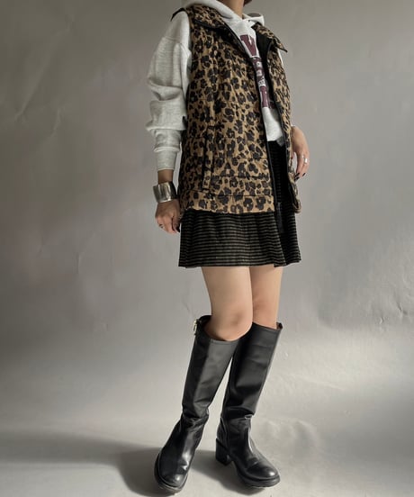 【USED】  GAP Leopard Patterned Vest /241214-020