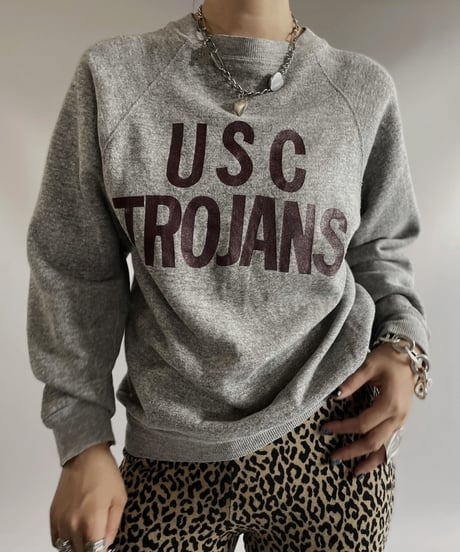 【USED】 USC trojans Raglan Sleeve Sweat  / 230916-040