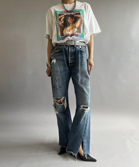 【USED】  Made in USA Screen Stars Vest 90's Person T-Shirt /240824-009