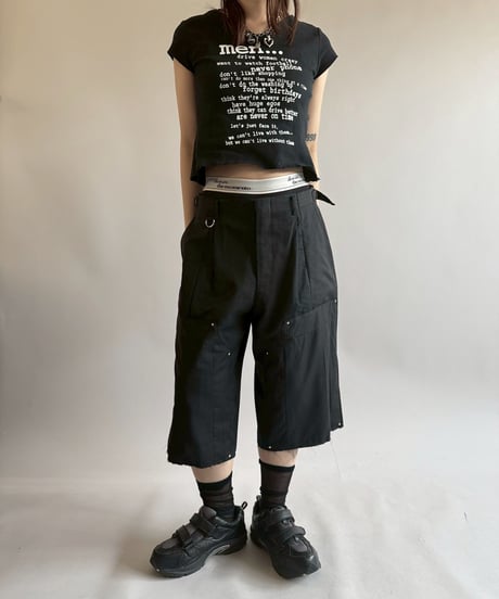 【RE;CIRCLE】 Re Suit Double Knee Shorts / 250612-004