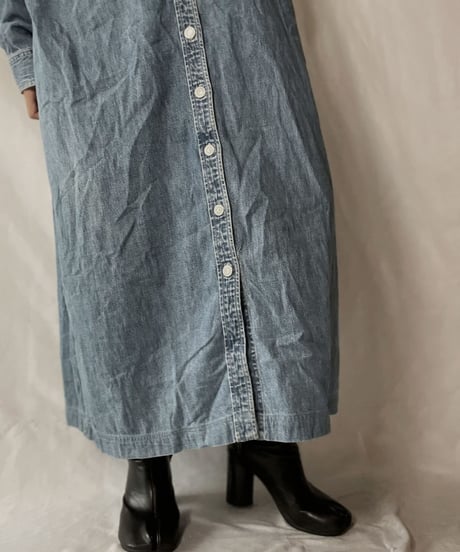 【USED】  Denim L/S One-piece/211014-054