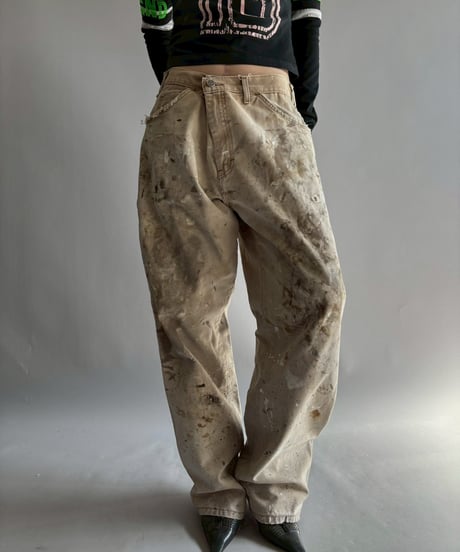 【USED】 Dickies Damage Painted Duck Pants / 251108-021