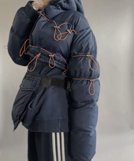 【RE;CIRCLE】 RE Draw Code Short Down Jacket + Waist Bag / 240104-019
