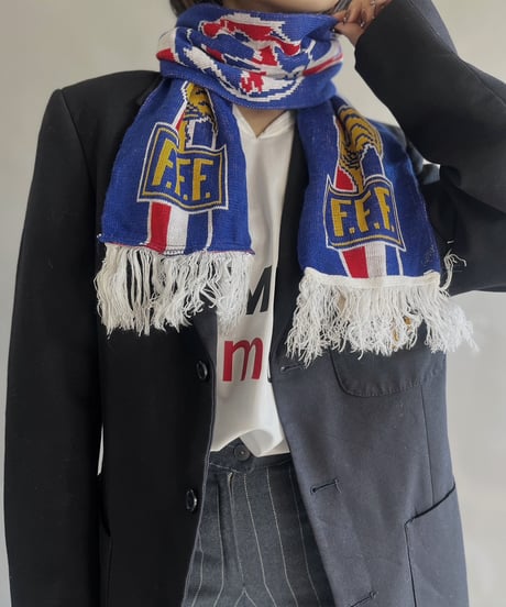 【USED】 Knit Soccer Muffler ALLEZ FRANCE / 240108-031