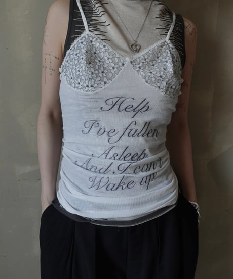 【RE;CIRCLE】 Re Embroidered Camisole Top  /  250724-021