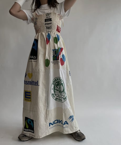 【RE;CIRCLE】 RE Eco-Friendly Bag Shirring One-piece / 220825-018