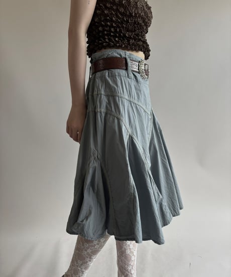 【USED】Medium length flare Skirt/250816-008