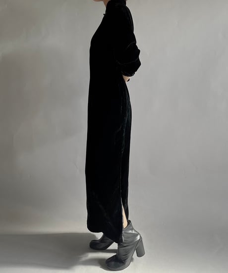 【USED】 Velour China Dress /241214-015