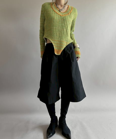 【RE;CIRCLE】 RE Rib Knit Leotard Top / 260416-014