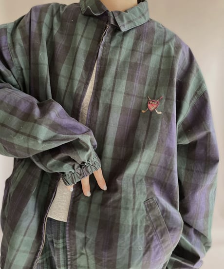 【USED】 POLO Ralph Lauren Zip-up Checked Jacket / 230114-005