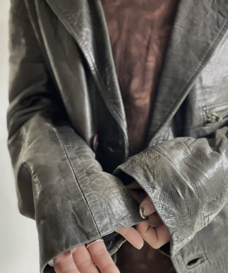 【USED】 Leather Jacket ① / 220409-001