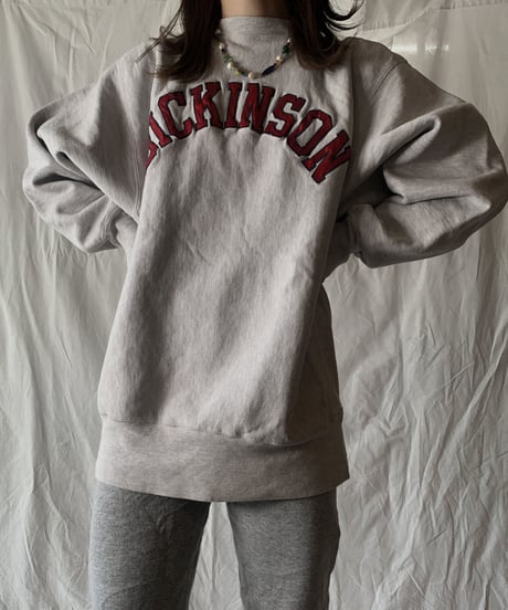 【USED】 90's USA Champion Reverse Weave DICKINSON/210324-010
