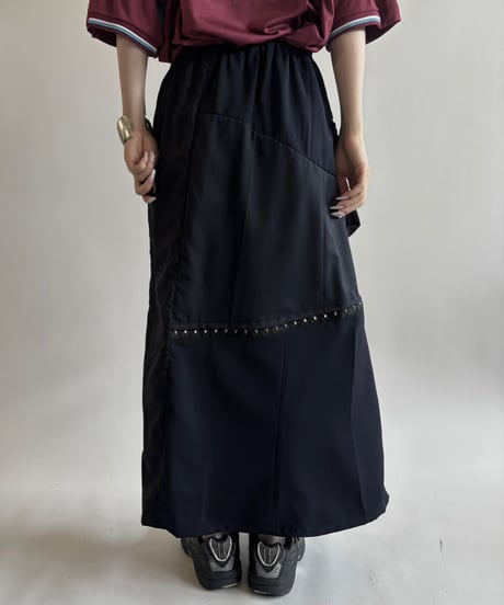 【RE;CIRCLE】 RE Suit Asymmetry Long Skirt/ 250717-018