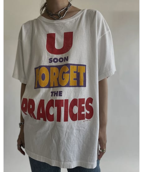 【USED】 Short Sleeved T-shirt “U SOON FOREGET THE PRACTICES”/ 220611-022