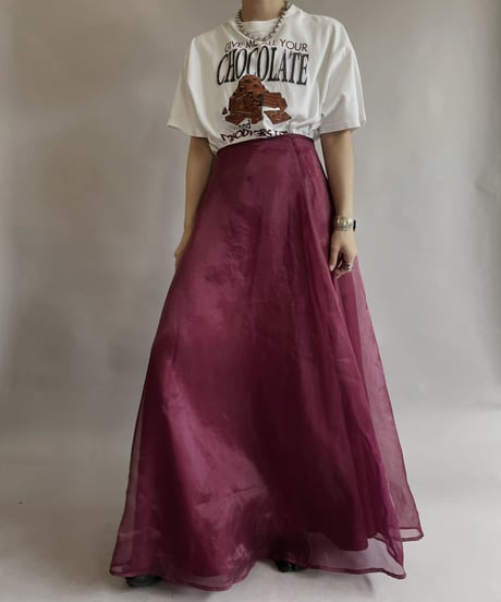 【USED】 Sheer Long Skirt / 230603-031