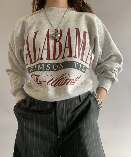 【USED】 Made in USA 90's ALABAMA Sweat Top  /241102-019