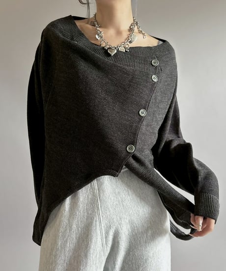 【RE;CIRCLE】 RE Deformed Acrylic Cardigan / 260312-006
