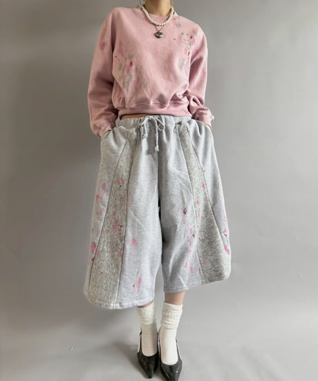 【USED】 Paint Short Sweat / 250925-004