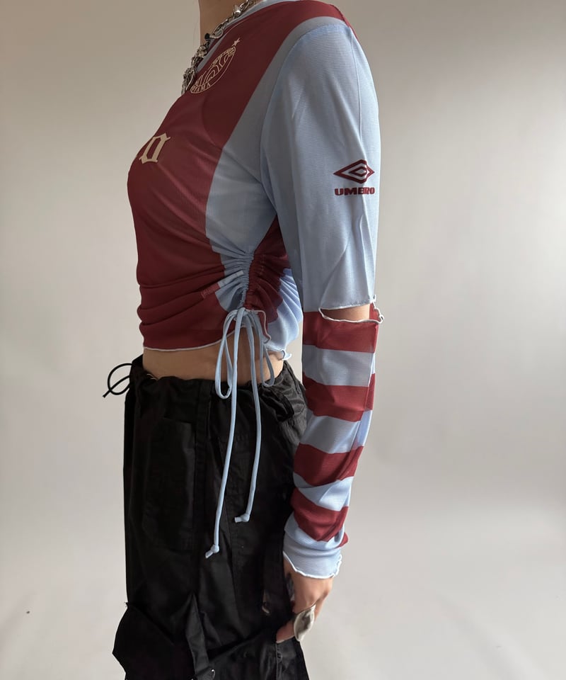 NEW】Chinatsu Aoyama × UMBRO Tule Tee Burgundy