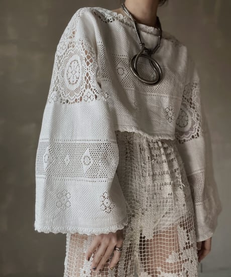 【RE;CIRCLE】 RE Crochet L/S Top⑧/20220317-013