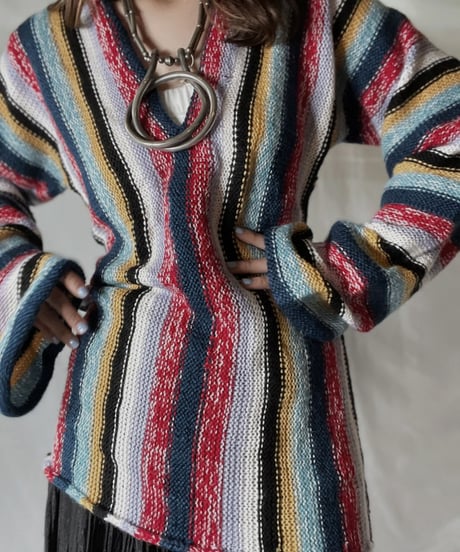【USED】  Crochet Knit L/S Top ②/211014-035