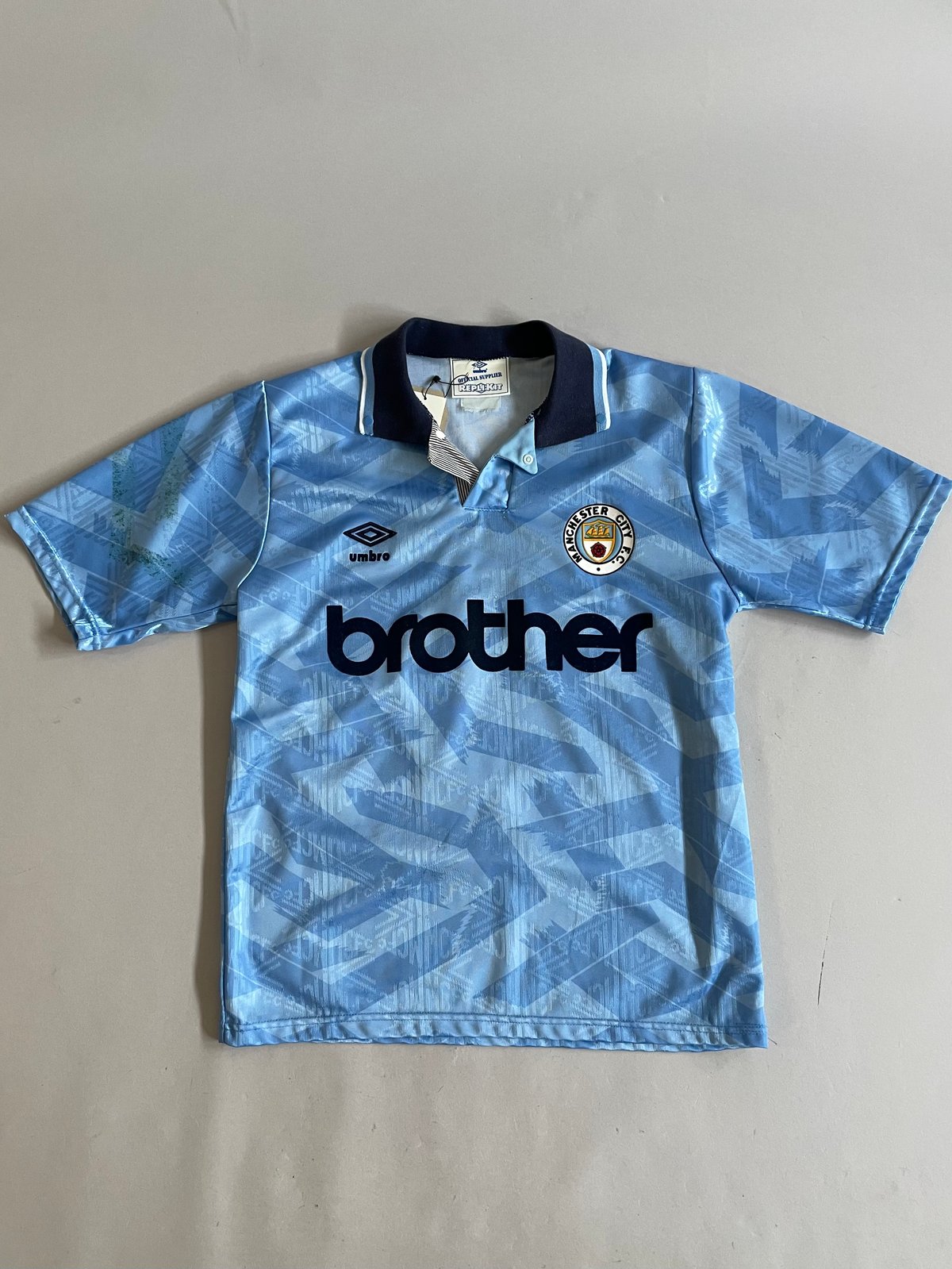 USED】UMBRO MANCHESTER CITY Soccer Shirt /2408