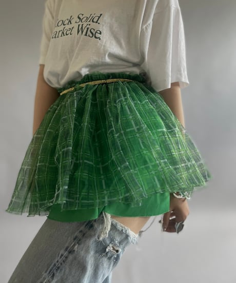 【USED 】Check Patterned Mini Skirt/ 240518-017