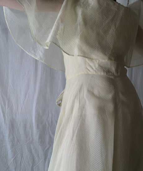 【USED】 Dot Patterned See-through N/S Dress/210714-032