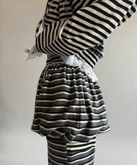 【RE;CIRCLE】 RE Border Balloon Skirt Mini  /  250403-003