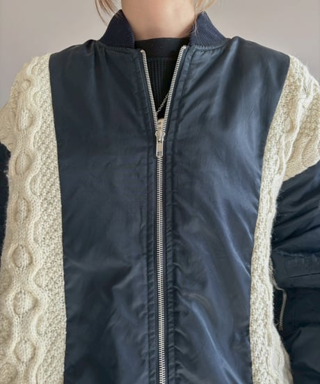 【RE;CIRCLE】 RE MA1 × Alan Knit Jacket / 251204-007