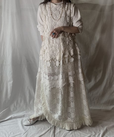 【RE;CIRCLE】  RE Crochet N/S Dress ②/210512-006