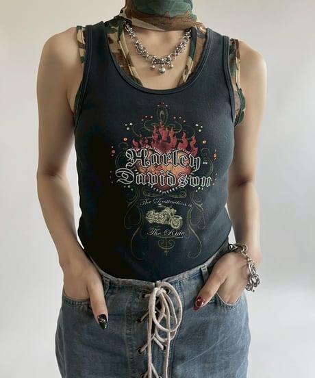 【USED】 Made in USA HARLEY-DAVIDSON Tank Top / 250524-010