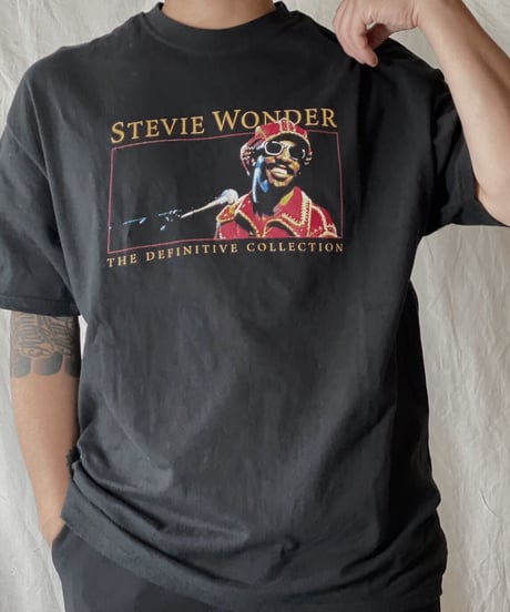 【USED】 S/S T-shirt STEVIE WONDER/210526-025