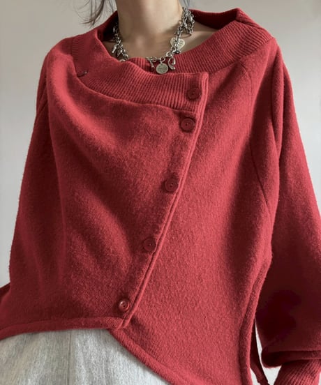 【RE;CIRCLE】 RE Deformed Acrylic Cardigan / 260312-005
