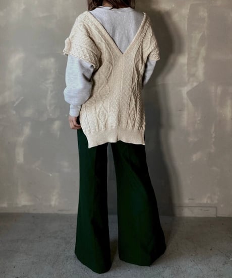 【RE;CIRCLE】Cable Knit Vest ③ / 201112-027