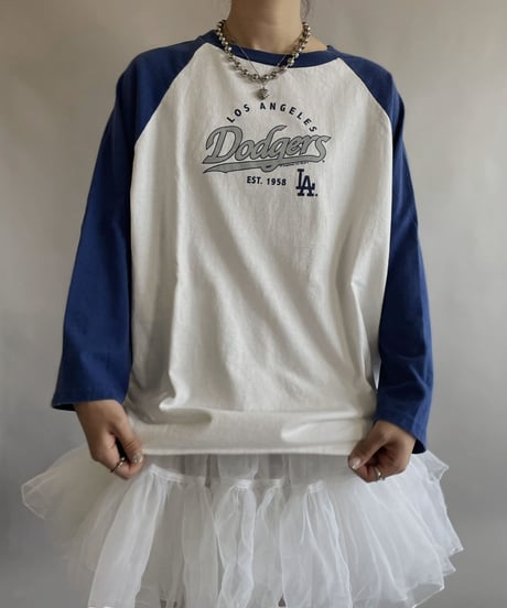 【USED】 S/S Dodgers raglan T-shirt / 230603-006