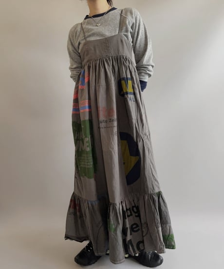 【RE;CIRCLE】RE Eco-Friendly Bag Camisole Long One-piece Gray / 2300828-021