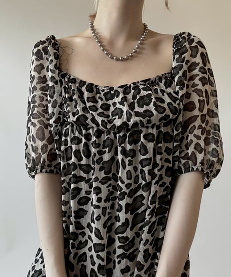 【USED】 Leopard Pattern S/S One-Piece  / 250628-003