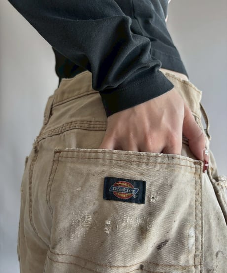 【USED】 Dickies Damage Painted Duck Pants / 251108-021