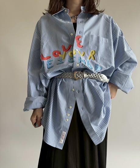 【USED】 END IS NEAR Brooks Brothers Stripe Shirt /250329-012