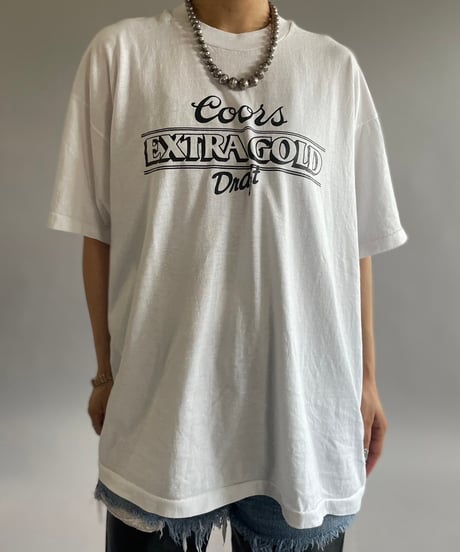 【USED】 Made in USA Screen Stars Vest Extra Gold T-Shirt /240729-032