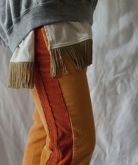 【RE;CIRCLE】 Remake Corduroy Side Line Pants③/210317-005