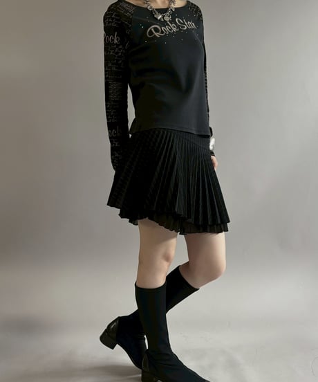 【USED】 Pleats Mini Skirt /260502-014