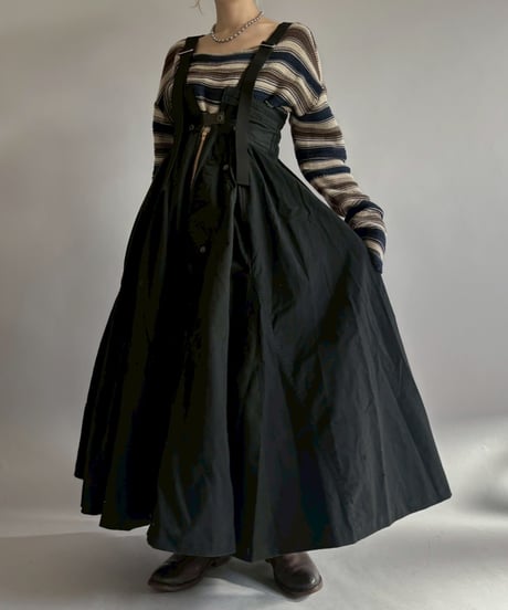 【2026SS最終 / RE;CIRCLE】 RE U.S Military Rebuild 2way One-piece (Black)/ ARMY-02