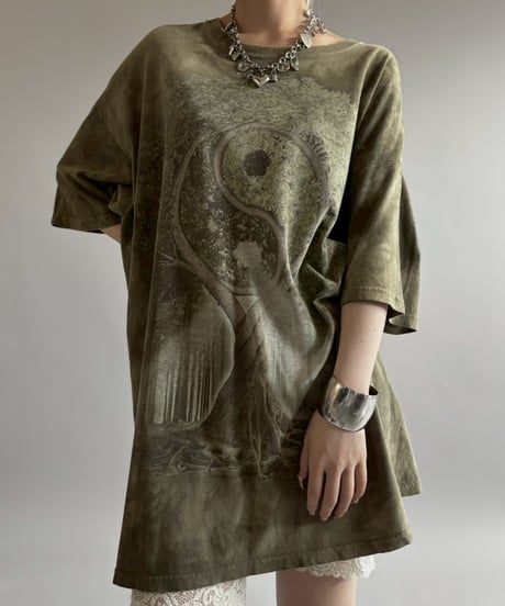 【USED】 THE MOUNTAIN Yin Yang Tie-dye T-Shirt / 260627-030
