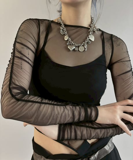 【USED】 Dead Stock Sheer Leotard Top / 260307-019