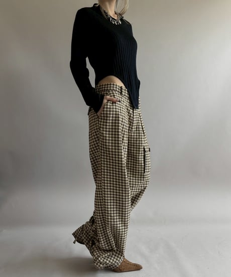 【RE;CIRCLE】 RE Rib Knit Leotard Top / 260416-004