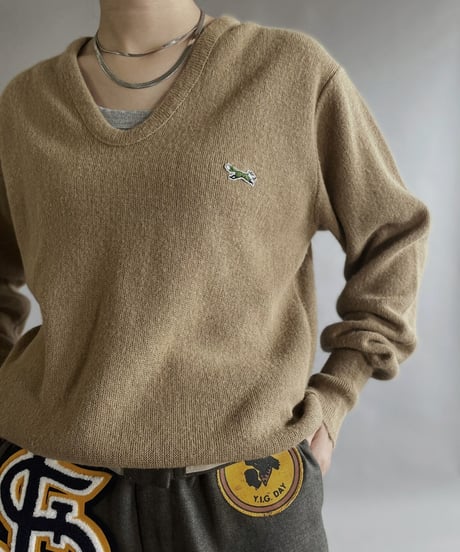【USED】 JCPenny Acrylic Knit Pullover Camel / 230204-011